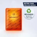 Warmzy Reusable Body Warmer Heat Pouch (Pack of 4 Large)| Self-Activated Natural Patches for 9+ Hours Warmth| Pocket Heater Body Warmers for Camping, Winter Travel & Trekking Essential for Men & Women