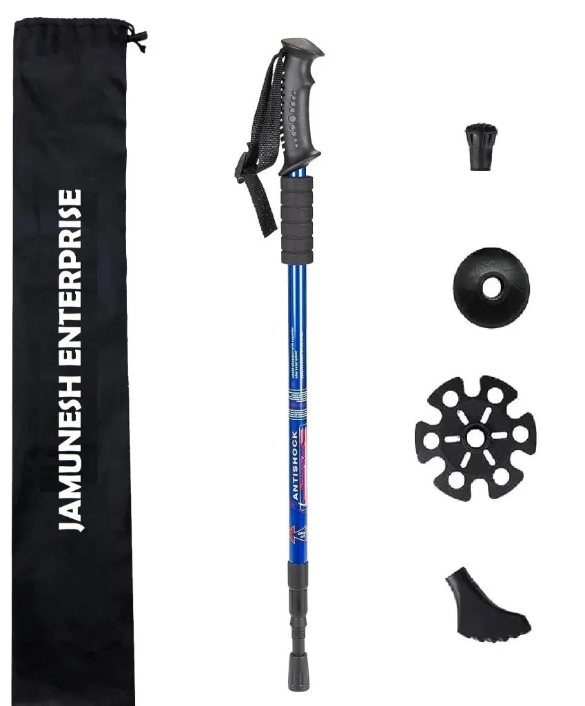 Trekking Poles – Lightweight Collapsible Hiking Poles, Shock-Absorbent Walking Sticks With All Terrain Accessories And Carry Bag (Trekking Poles 1 Pack)