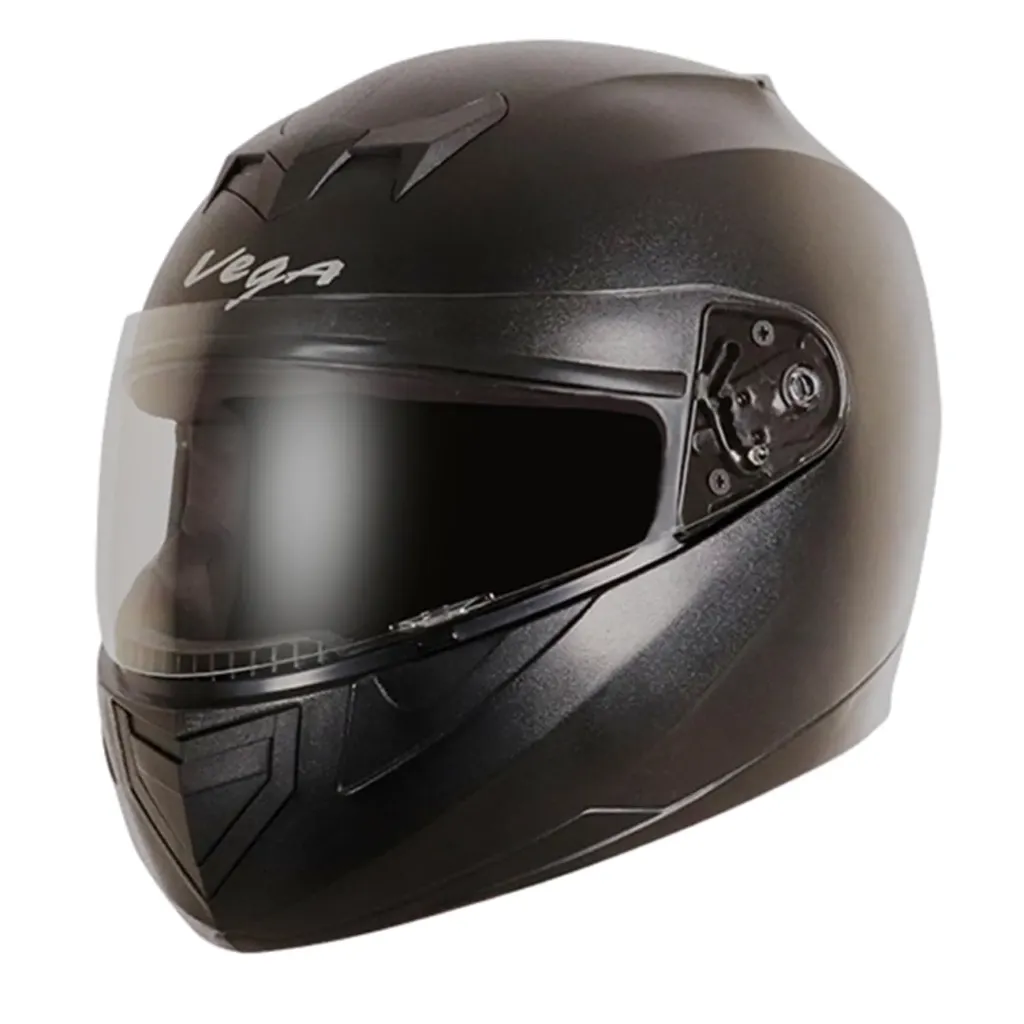 Vega Edge ISI Certified Full Face Gloss Finish Helmet for Men and Women with Clear Visor