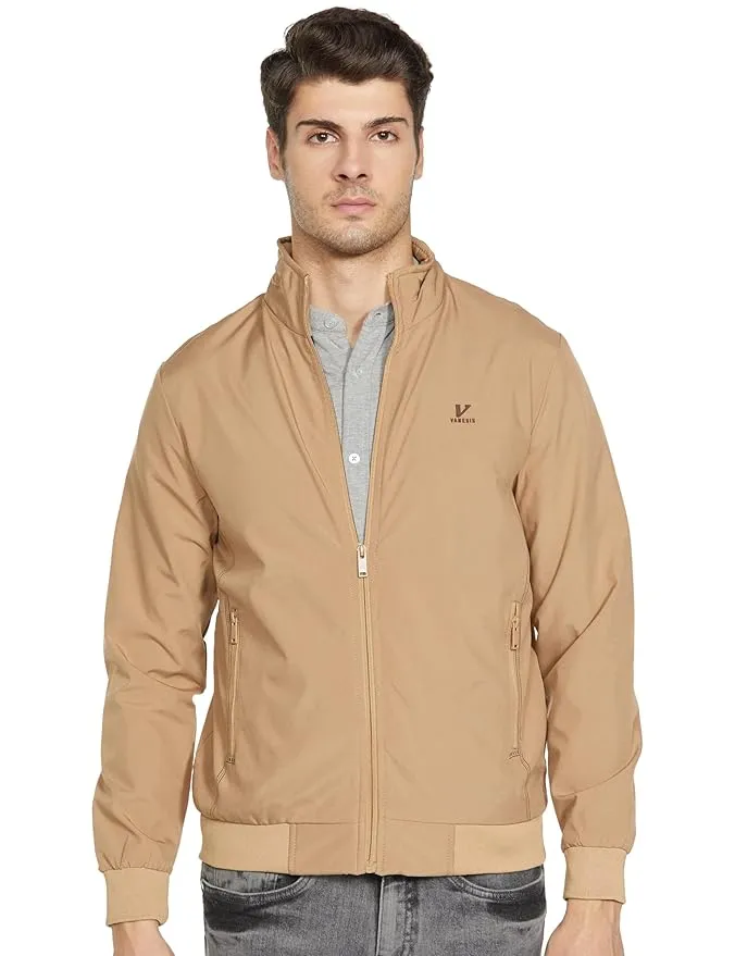 Qube by Fort Collins Windcheater Jacket for Men – Stylish & Lightweight Year-Round Windproof Outerwear for Men, Perfect for Layering (M)